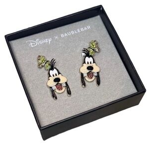 Disney & Baublebar Goofy Earrings Excellent Condition Pierced Bling Statement